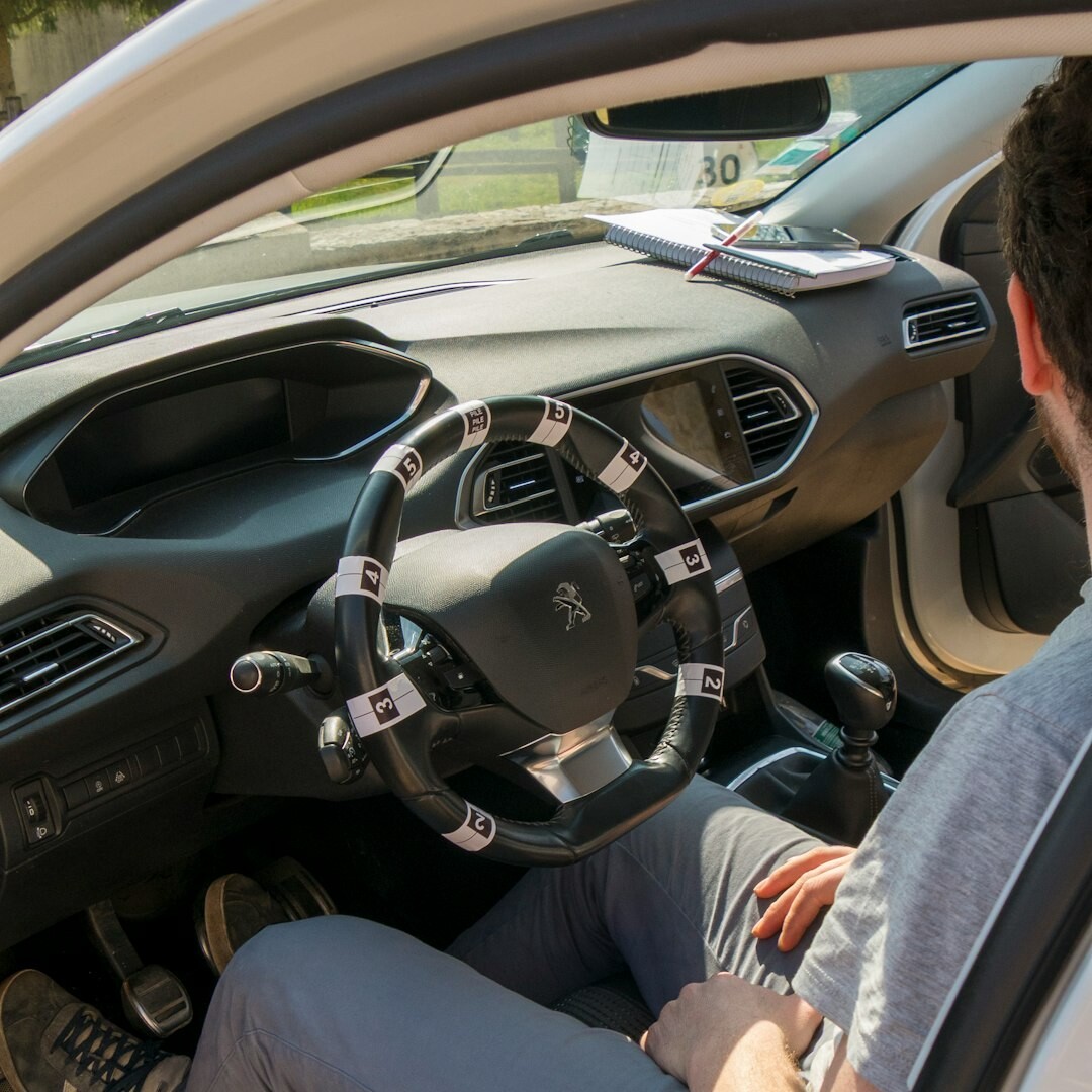 Male driving instructor professional portrait